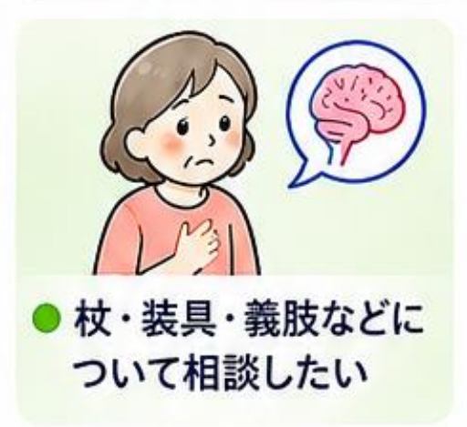 杖・器具・義肢などについて相談したい
